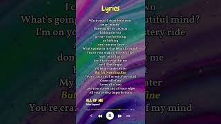 Download lagu John Legend - 'All of Me' #lyrics #johnlegend #tiesto #allofme #allofyou #whatsappstatus #songlyrics mp3