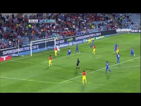 Gol de Lionel Messi (0-3) en el Getafe CF - FC Barcelona Jornada 4