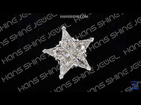 5 pcs star pie cut diamond, size: 0.10 to 5.00