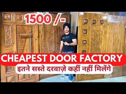 Door Factory 🔥 Wooden, WPC, Mica & Golden Strip Texture Doors | Latest Designs at Cheapest Price