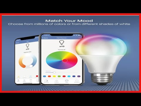 Feit Electric Smart Light Bulbs with RGB Color Changing and Tunable White, 2.4Ghz WiFi Light Bulbs