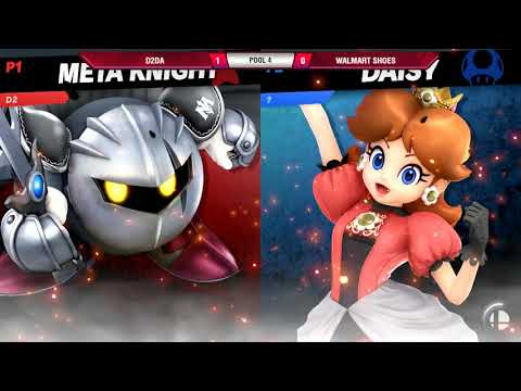 VSGC Smash PR Invitational - Pool 4 - Walmart Shoes (Daisy) vs D2da (Meta Knight) - SSBU