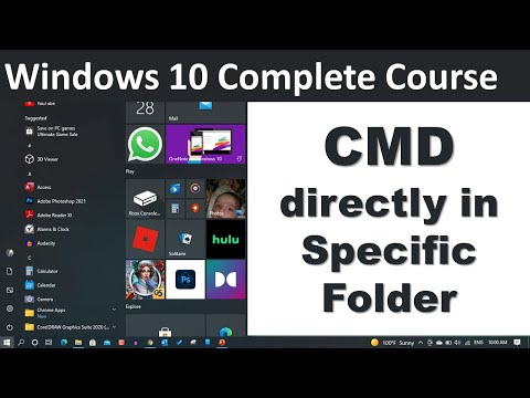 How to Open CMD directly in Specific Folder | Urdu Hindi