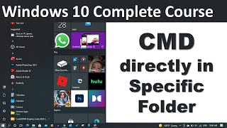 How to Open CMD directly in Specific Folder | Urdu/Hindi