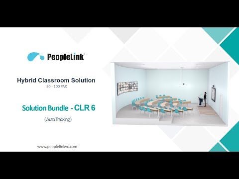 The Intelligent Auto-Tracking Classroom | PeopleLink CLR 6 Dante Audio Bundle