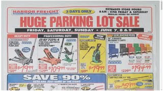 HUGE Harbor Freight Parking Lot Sale!