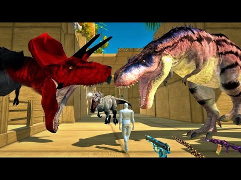 🔥FPS AVATAR ESCAPE In The PREHISTORIC DINOSAURS LABORATORY -  Animal Revolt Battle Simulator