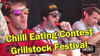 Saturday's Chilli Eating Contest at Grillstock Festival