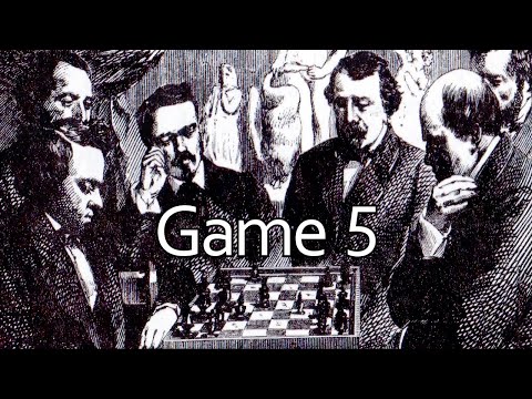 Morphy vs Anderssen game 5 / Unofficial chess champion match 1858