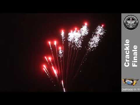 169 Shot Crackle Finale by Dominator Pro Level Fireworks (500G, DMP5490)