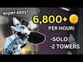 (OUTDATED) The New Fastest Way To Get Coins SOLO! | 6,800+ COINS PER HOUR (Tower Defense Simulator)