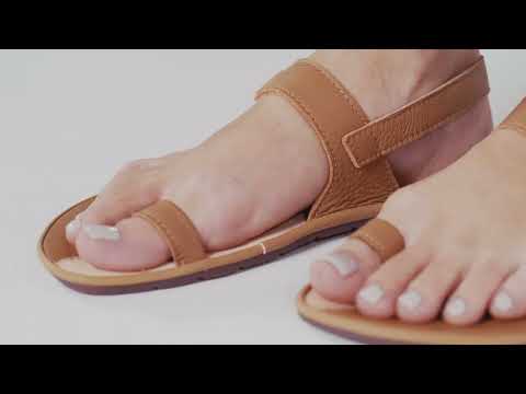 Barfußsandalen für Damen - AURORA BURGUNDY