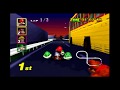 Mario Kart 64 N64 05 Flower Cup Toads Turnpike 50cc 1st Place