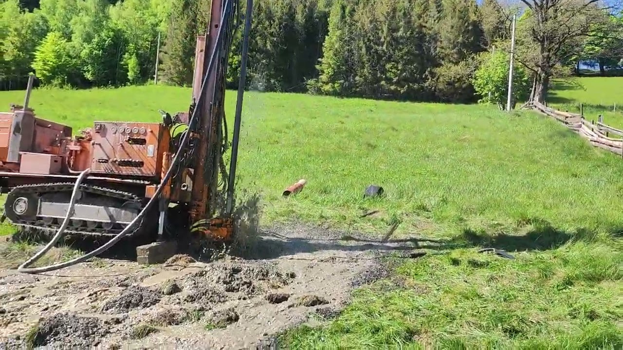 Studnia głębinowa Wisła Czarne. Dowiercenie do wody