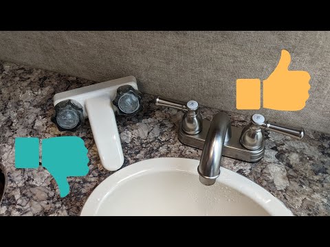 Easy RV bathroom sink FAUCET REPLACEMENT