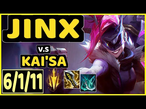 JINX vs KAI'SA - 6/1/11 KDA BOTTOM ADC CHALLENGER GAMEPLAY - EUW
