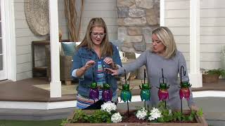 Paradise Set of 2 Lotus Flower Solar Stake Lights on QVC