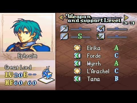 FIRE EMBLEM SACRED STONES 9 SUPPORTS MICROHACKING