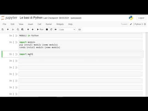 29. I MODULI in Python (Corso BASE COMPLETO Python ITA 2021)