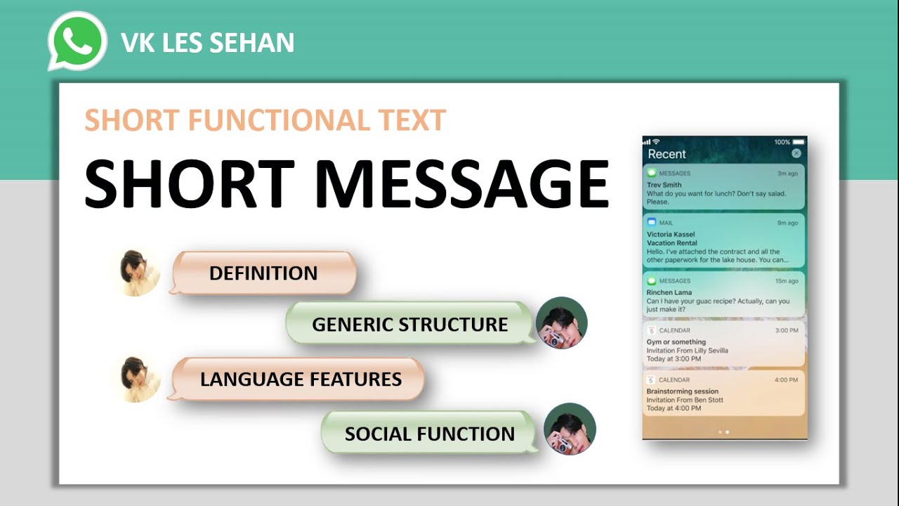 SHORT FUNCTIONAL TEXT - SHORT MESSAGE (LENGKAP)