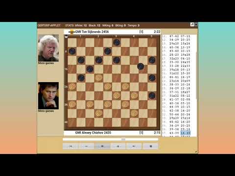 Alexey Chizhov - Ton Sijbrands.The decisive game for the title of world champion 1990