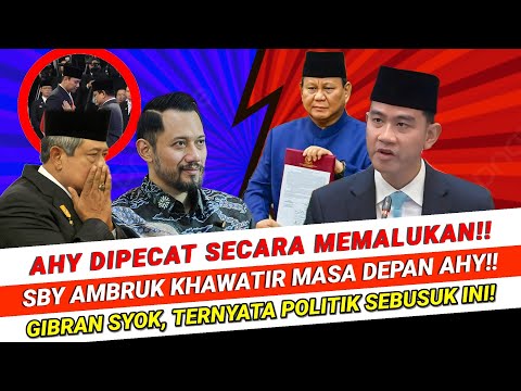 AHY DIPECAT SECARA MEMALUKAN‼️ SBY AMBRUK Khawatir Masa Depan AHY! Gibran Syok Politik Sebusuk Ini!