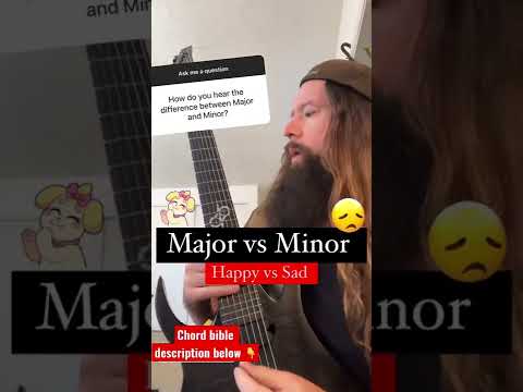 Tell the difference between Major and minor chords