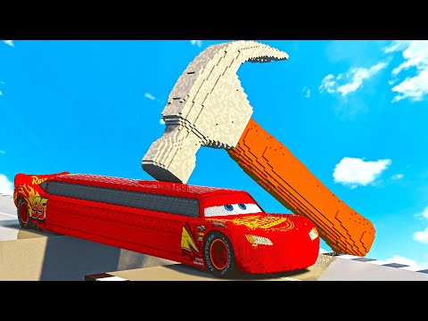 Long Cars vs Giant Hammers | Teardown