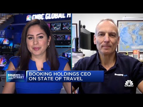 , title : 'We're not seeing any travel demand pullback, says Booking Holdings CEO'