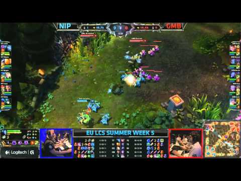 LCS EU Summer 2013 W5D2: Ninjas in Pyjamas vs Gambit Gaming (14.07.2013)