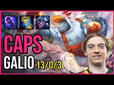 CAPS - GALIO vs TWISTED FATE Mid - EUW Grandmaster - Patch 11.6