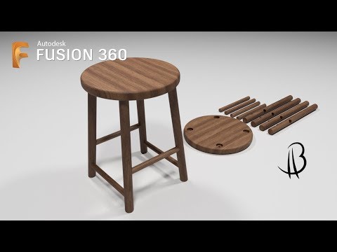 Furniture Design Speedrun 3 - Using Autodesk Fusion 360 - stool