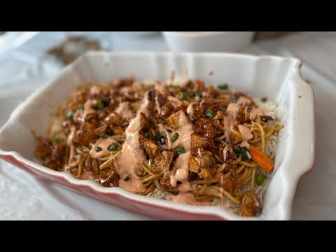 How to cook Singaporean Rice/food/Recipes/cooked in sautéed chicken masala