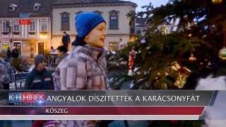 preview picture of video 'Angyalok díszítették fel Kőszeg karácsonyfáját'