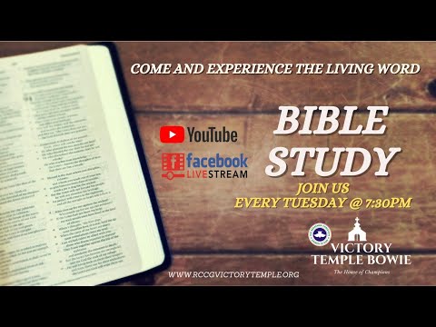 Bible Study | 08.17.2021 | RCCG Victory Temple Bowie