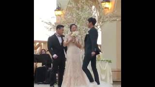 Yunho dancing to The Chance Of Love (Fate) in a wedding