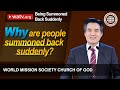 Being Summoned Back Suddenly World Mission Society Church Of God Ahnsahnghong God The Mother