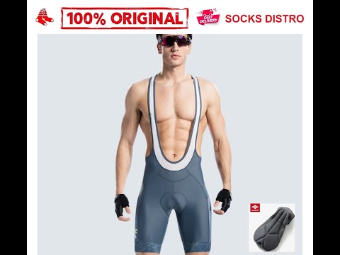 B28 Celana Sepeda BIB SANTIC M8C05098 Cycling Padded BIB Shorts 4D Pad