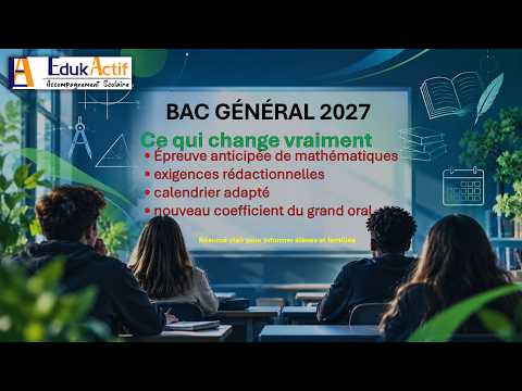 Nouveautés Bac 2027