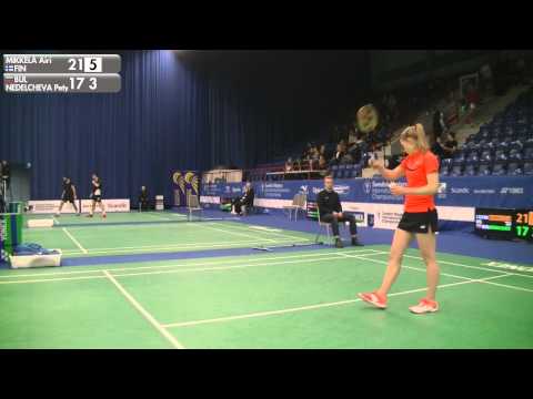Badminton - Airi Mikkela vs Petya Nedelcheva (WS, R16) - Swedish Masters 2016