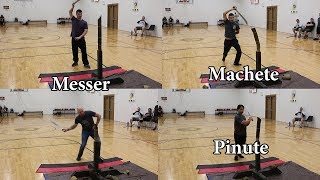 Mixed Weapon Cutting Tournament (Top 4) - Filipino, Latin American, German Swords!