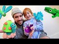 ANiMAL ZOO Transfer Adley Dad Build A Play Doh Pet Neighborhood And Pretend Vet Doctor Check Up