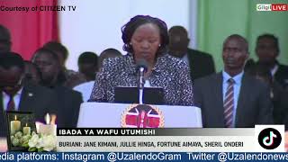 Download lagu MUST WATCH: Rachel Ruto Pays Emotional Tribute at Utumishi Girls Requiem Service mp3