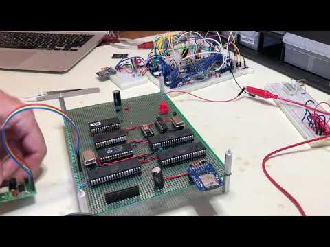 6502 Mite home-brew computer project: step 15, wire-wrap success!