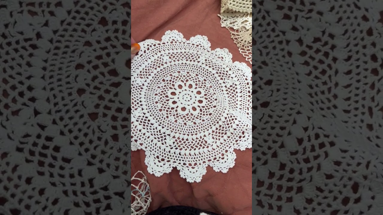 Upcycle handmade shabby chic scarf and doily and linen thrift haul 