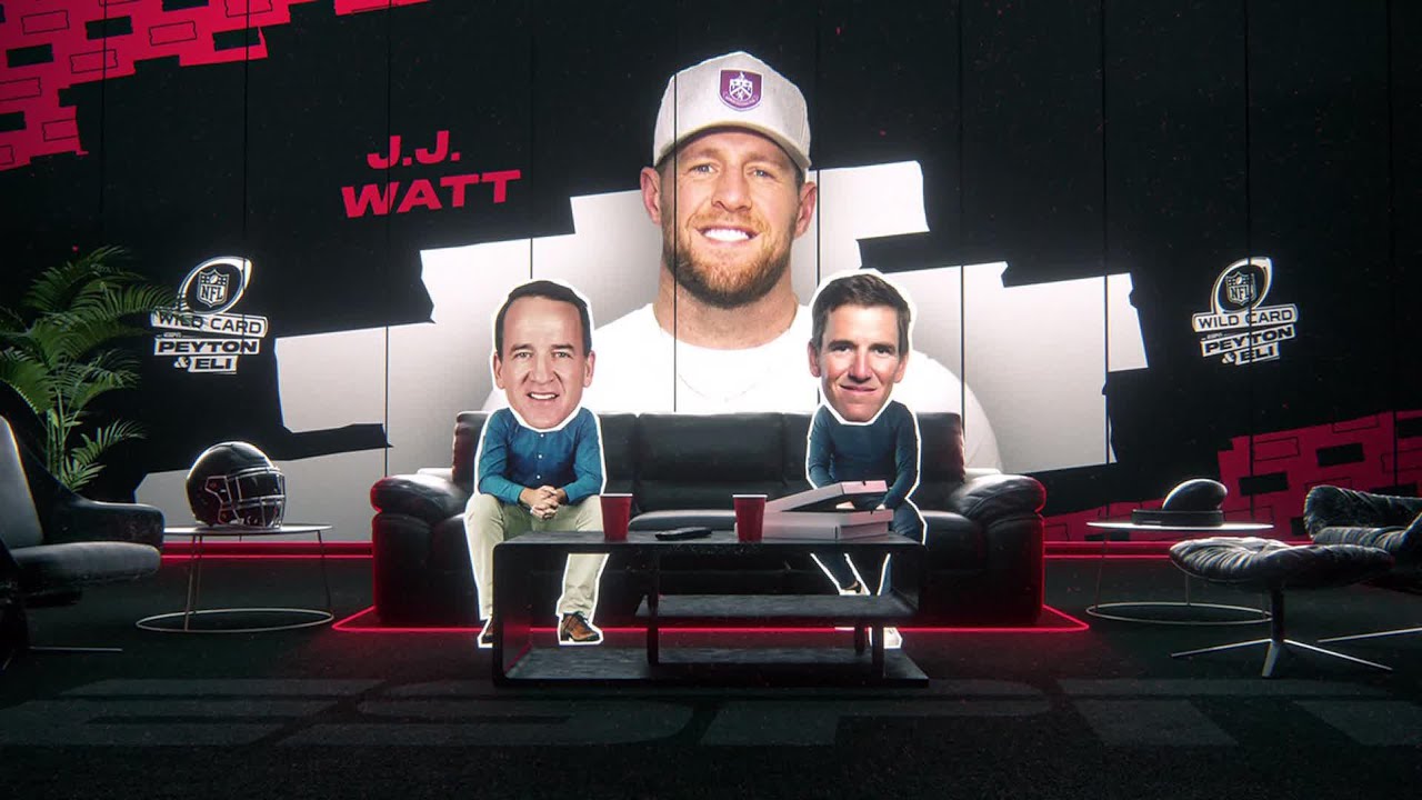 JJ Watt joins Peyton and Eli during Texans vs. Steelers | 'ManningCast'