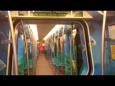 RET Metro Type S (5415) rit op Lijn A tussen Binnenhof & Alexander