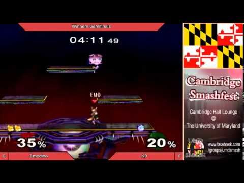 UMD Smashfest 1/31/14 - emoDinosaur vs K9 Winners Semis