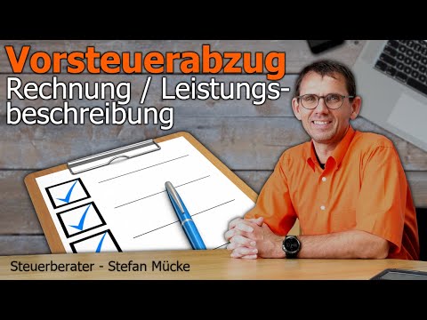 Vorsteuerabzug nur mit Rechnung und Leistungsbeschreibung