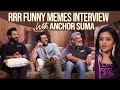 RRR Movie Team Reacting to Funny Memes - Interview with Suma | Ram Charan | NTR | Gulte.com